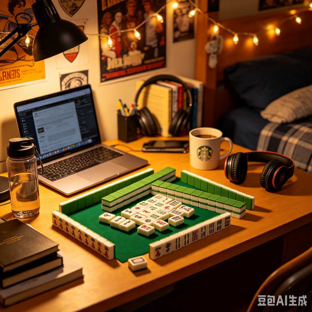saturated color mahjong set print