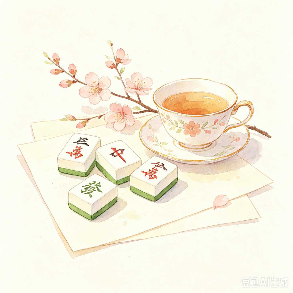 real wood mahjong set