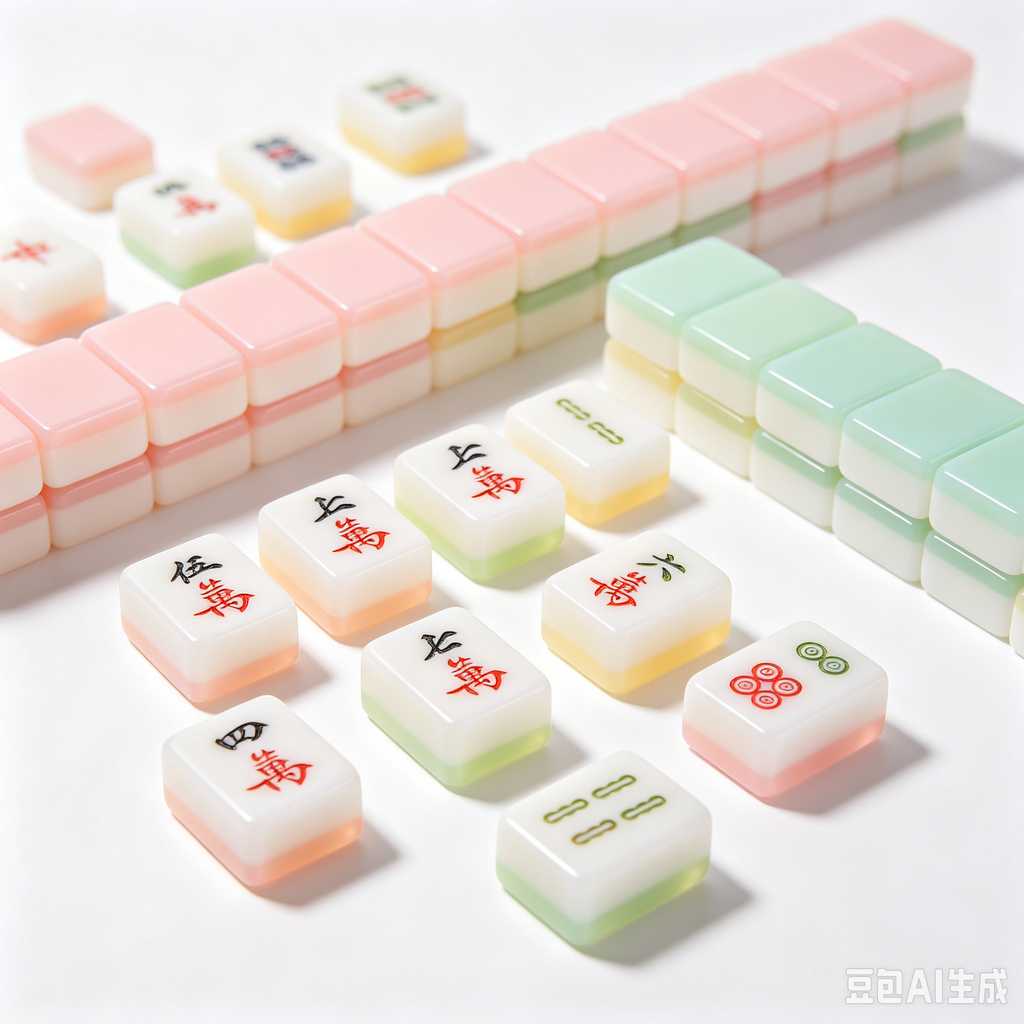 muted color mahjong set